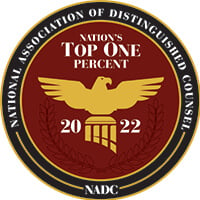 National Association of Distinguished Counsel, Top One Percent | 2022